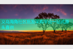 义乌海角社区批发采购平台一站式源头直供