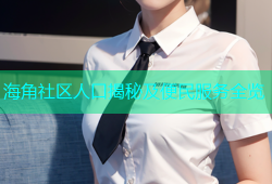海角社区人口揭秘及便民服务全览