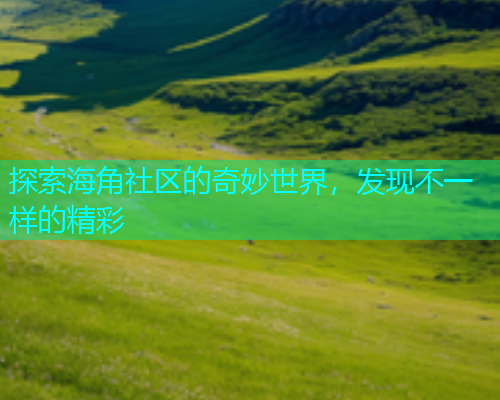 探索海角社区的奇妙世界，发现不一样的精彩